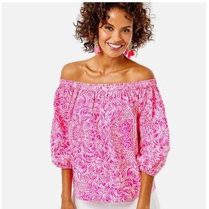 Lilly Pulitzer Off Shoulder Top